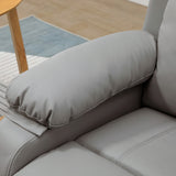 easycomfort easycomfort poltrona relax elettrica e alzapersona reclinabile fino 160 con telecomando in similpelle grigio