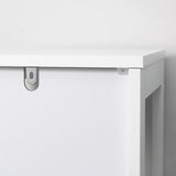 easycomfort easycomfort scaffale bagno salvaspazio a 5 ripiani in legno 30x30x140cm bianco