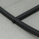 easycomfort easycomfort sedia a dondolo a 2 posti in metallo elegante con schienale decorato da esterni 102x74 5x78 cm nera