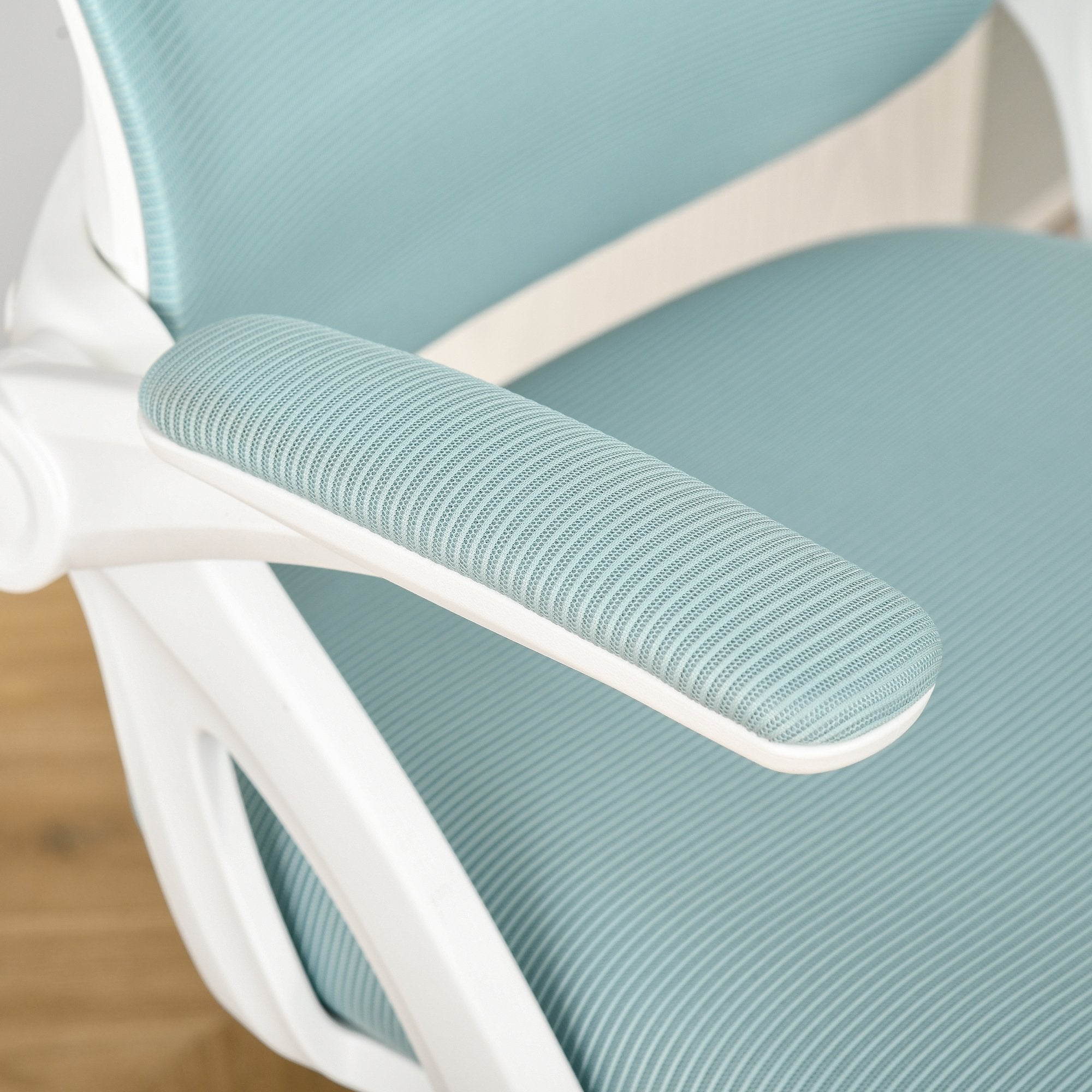 EASYCOMFORT Sedia Girevole per Scrivania Ufficio Ergonomica Regolabile  Azzurro