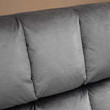 easycomfort easycomfort sedia imbottita con poggiapiedi abbinato per soggiorno studio e camera da letto 60x80 5x89 cm grigio