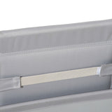 easycomfort easycomfort sedia sdraio da giardino zero gravity pieghevole e reclinabile con tettuccio poggiatesta e porta bicchieri grigio chiaro