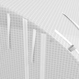 easycomfort easycomfort serra a tunnel 3x3 m con porta 6 finestre e 2 pareti avvolgibili in acciaio e telo in pe bianca