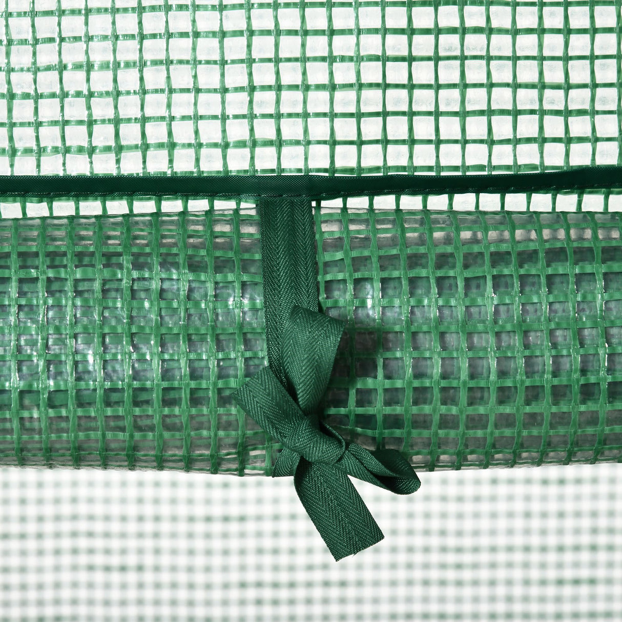 easycomfort easycomfort serra da giardino a 4 ripiani in acciaio copertura in pe e porta avvolgibile 69x49x158 cm verde