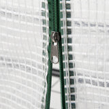 easycomfort easycomfort serra per piante verticale con scaffale a 4 ripiani in acciaio e pe bianco 70x50x160cm