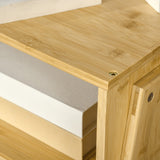 easycomfort easycomfort set 2 comodini design aperto e impilabile struttura in bambu 43x32 5x42cm