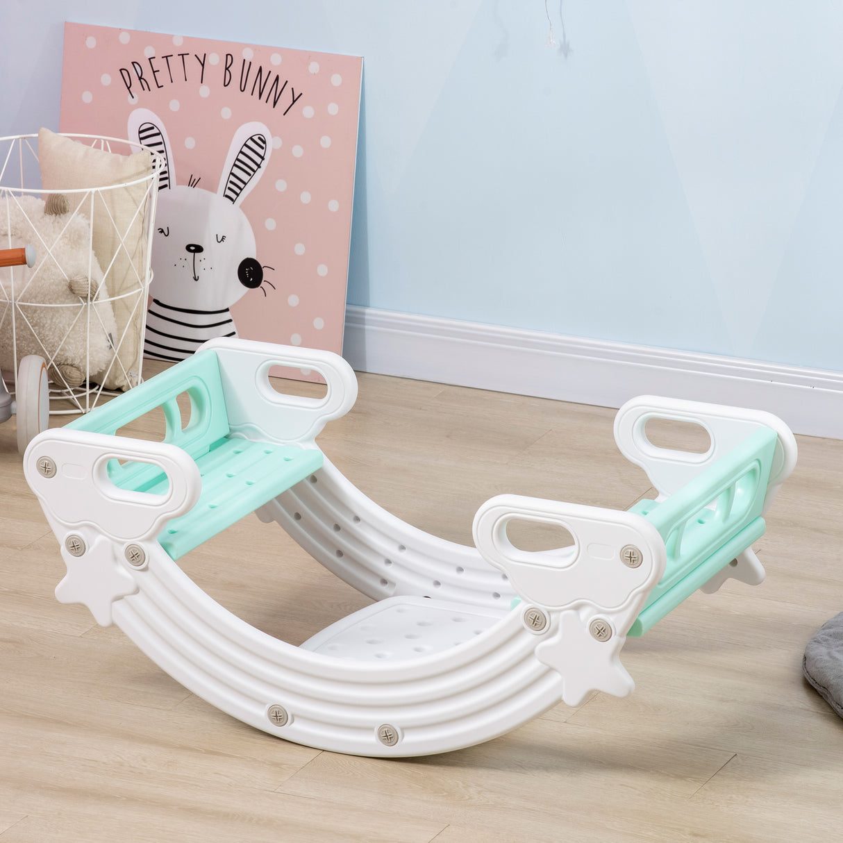 easycomfort easycomfort set 2 in 1 altalena per bambini e tavolo e sedie per bambini con 2 seggiolini in hdpe 100x54x42 cm