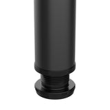 easycomfort easycomfort set 4 pezzi gambe tavolo in acciaio preforate con 6 fori e con 24 viti incluse 6 x 72lcm nero