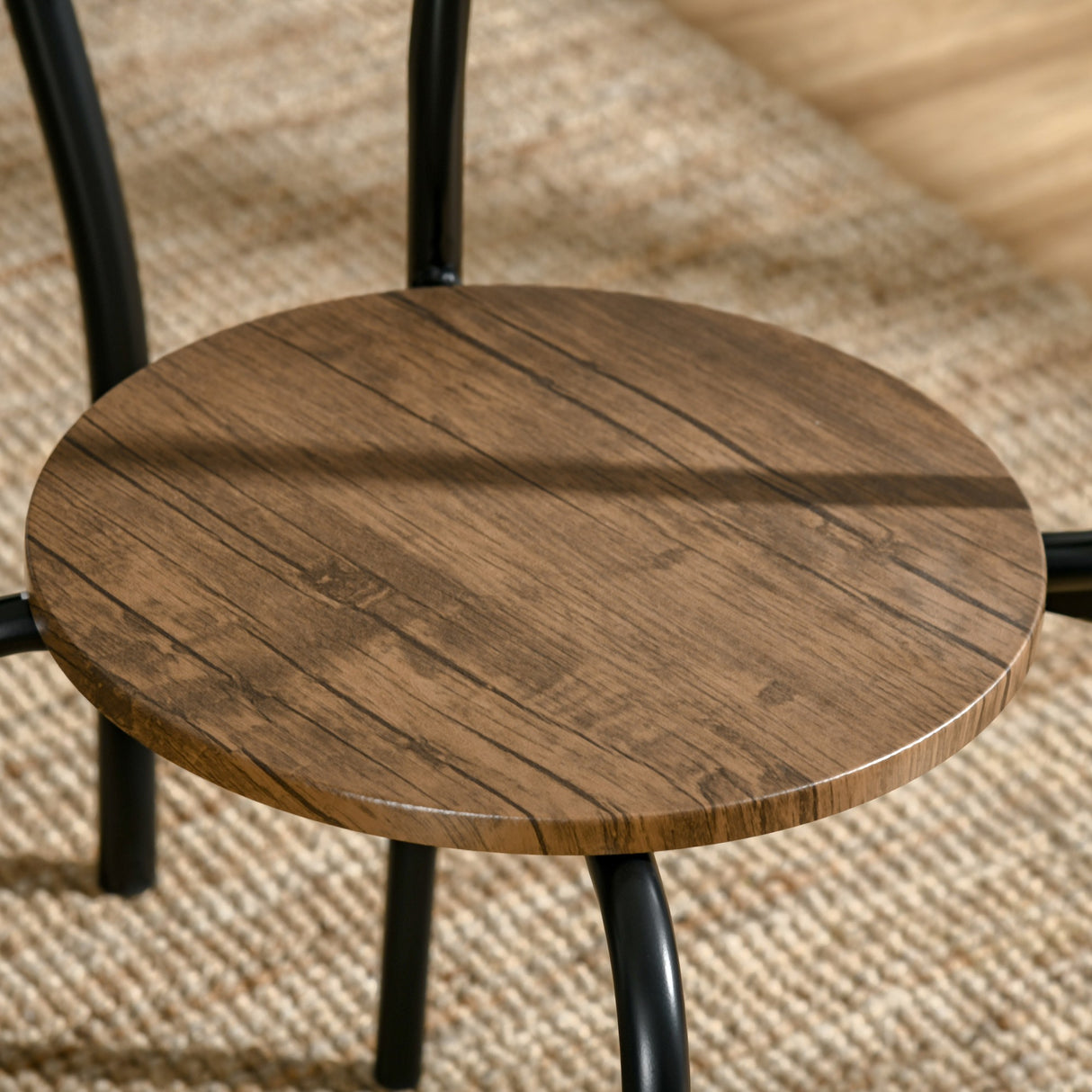 easycomfort easycomfort set 5 pezzi tavolo e sedie da pranzo 1 tavolo rettangolare e 4 sedie in acciaio e mdf per spazi limitati