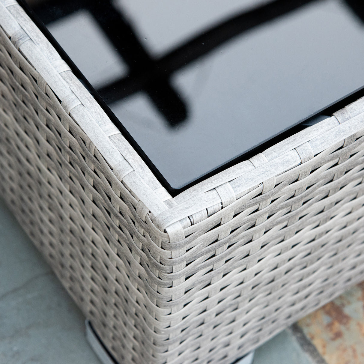 easycomfort easycomfort set mobili da giardino 4 pezzi in rattan pe salotto da esterno con 3 divani e 1 tavolino da caffe cuscini rimovibili e lavabili grigio