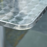 easycomfort easycomfort set tavolino e 2 sedie da esterno e giardino in alluminio e acciaio inox