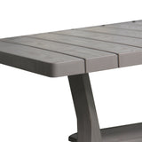 easycomfort easycomfort set tavolino e sedie adirondack da giardino ed esterno grigio e nero