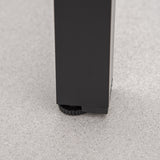 easycomfort easycomfort set tavolo e sedie da giardino pieghevoli e regolabili per 4 persone in alluminio e texteline nero