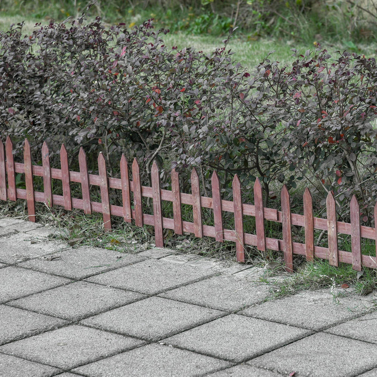 easycomfort easycomfort staccionata in legno di pino da 12 pezzi per aiuole giardino e orto altezza 34cm 1