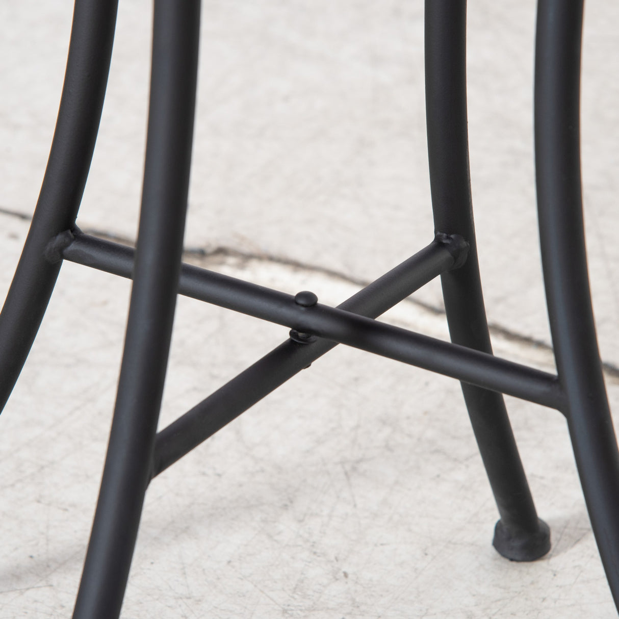 easycomfort easycomfort tavolino da giardino rotondo a mosaico in metallo con piano in ceramica 35 5x53 5cm blu