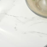 easycomfort easycomfort tavolino da salotto con mensola rimovibile in tessuto grigio