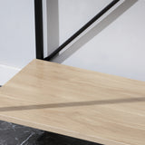 easycomfort easycomfort tavolo consolle da ingresso con 2 cassetti e ripiano inferiore in mdf truciolato e acciaio 100x33 5x76 5 cm