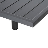 easycomfort easycomfort tavolo da giardino allungabile per 8 10 persone con struttura in alluminio 135 270x90x75cm grigio