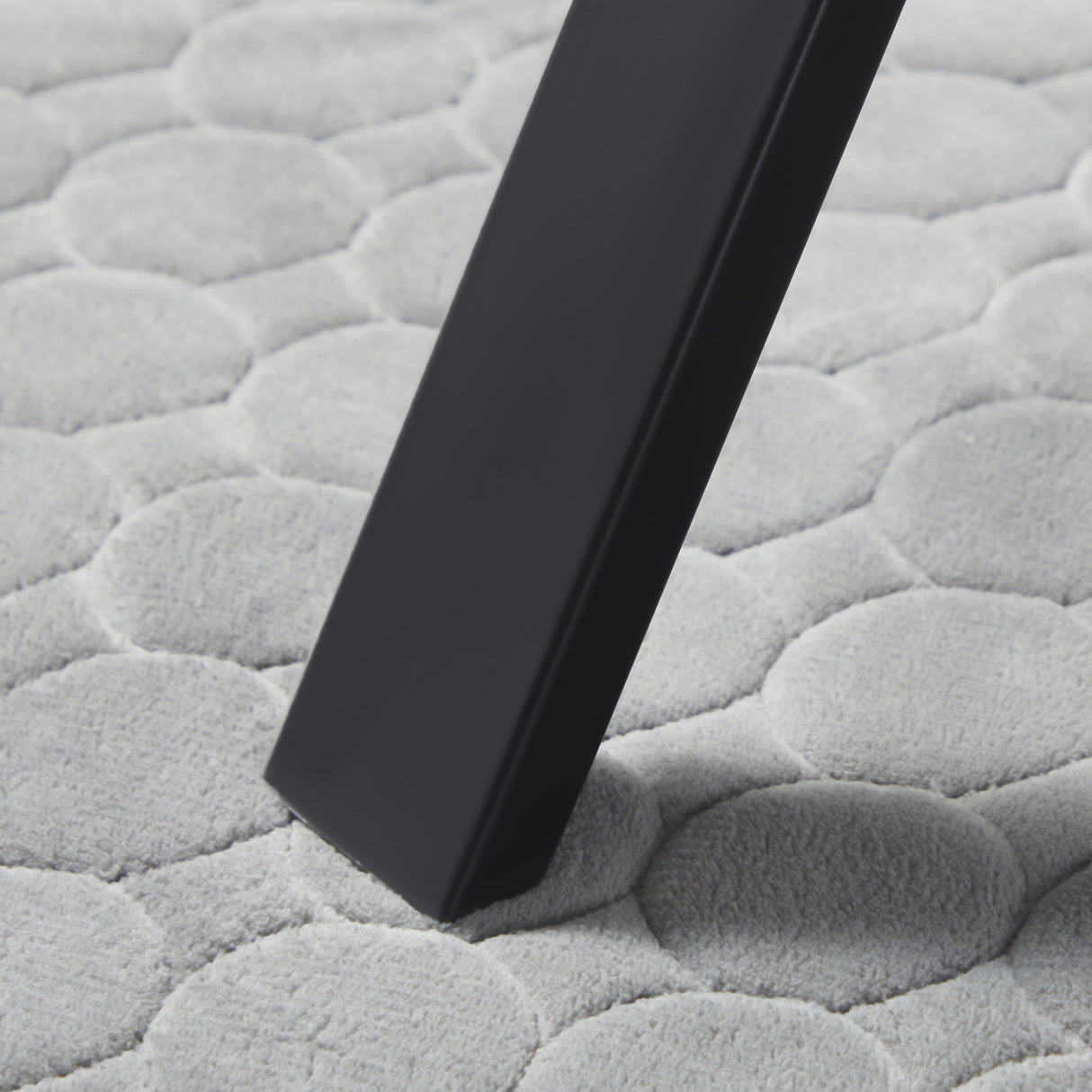 easycomfort easycomfort tavolo da pranzo 4 persone con piano effetto roccia e gambe in acciaio 120x70x76cm