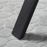 easycomfort easycomfort tavolo da pranzo 4 persone con piano effetto roccia e gambe in acciaio 120x70x76cm