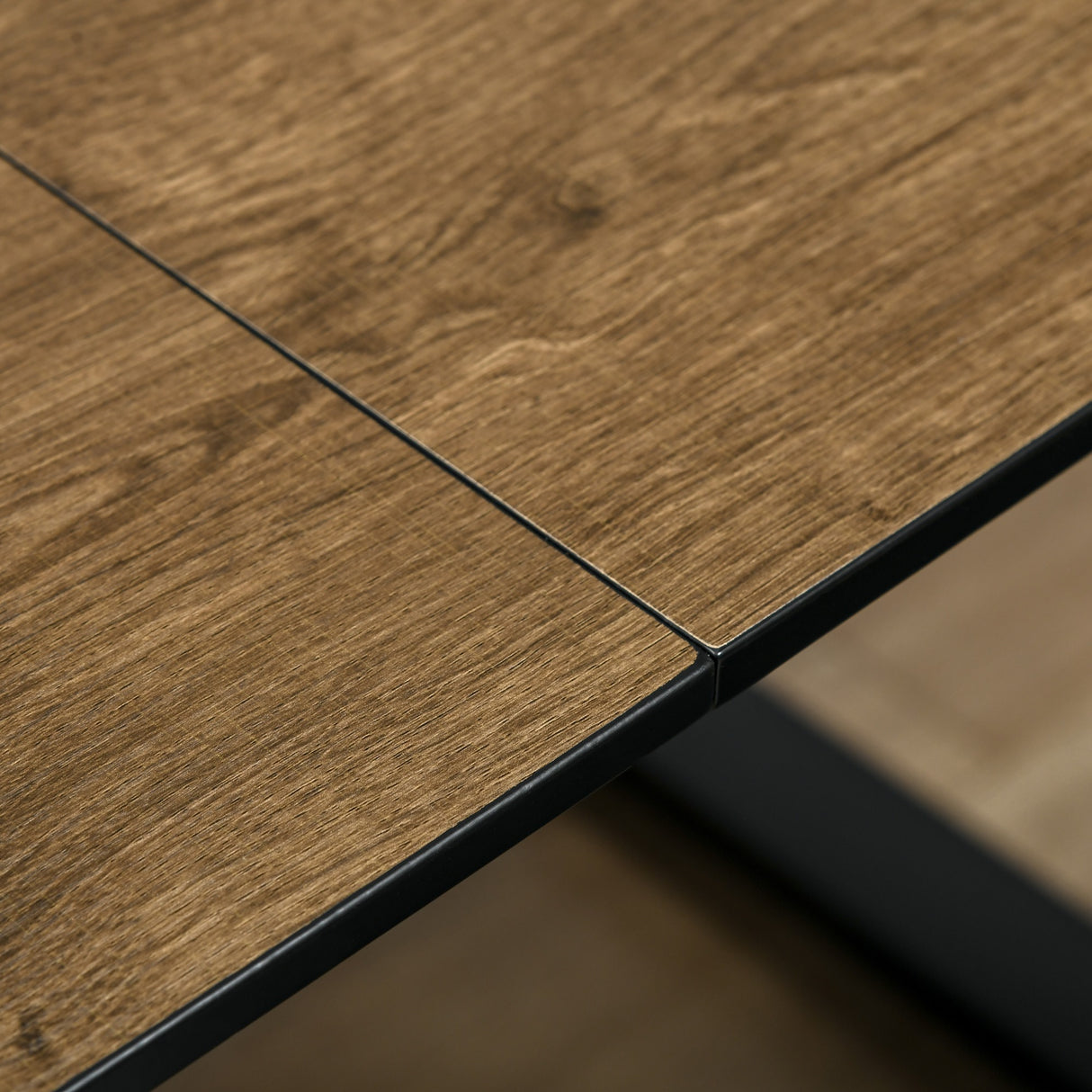 easycomfort easycomfort tavolo da pranzo salvaspazio allungabile per 4 6 persone in mdf e metallo 120 160x80x76 cm color legno