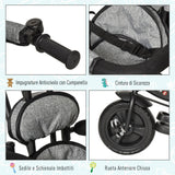 easycomfort easycomfort triciclo passeggino 2 in 1 pieghevole per bambini 18 mesi con maniglione
