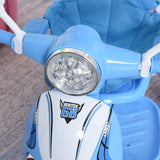 easycomfort easycomfort triciclo passeggino azzurro a forma di moto per bambini 18 72 mesi con tettuccio rimovibile